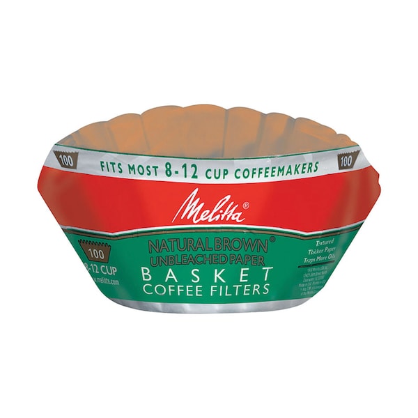 Melitta Melitta 8-12 cups Brown Basket Coffee Filter 100 pk 629092 - main